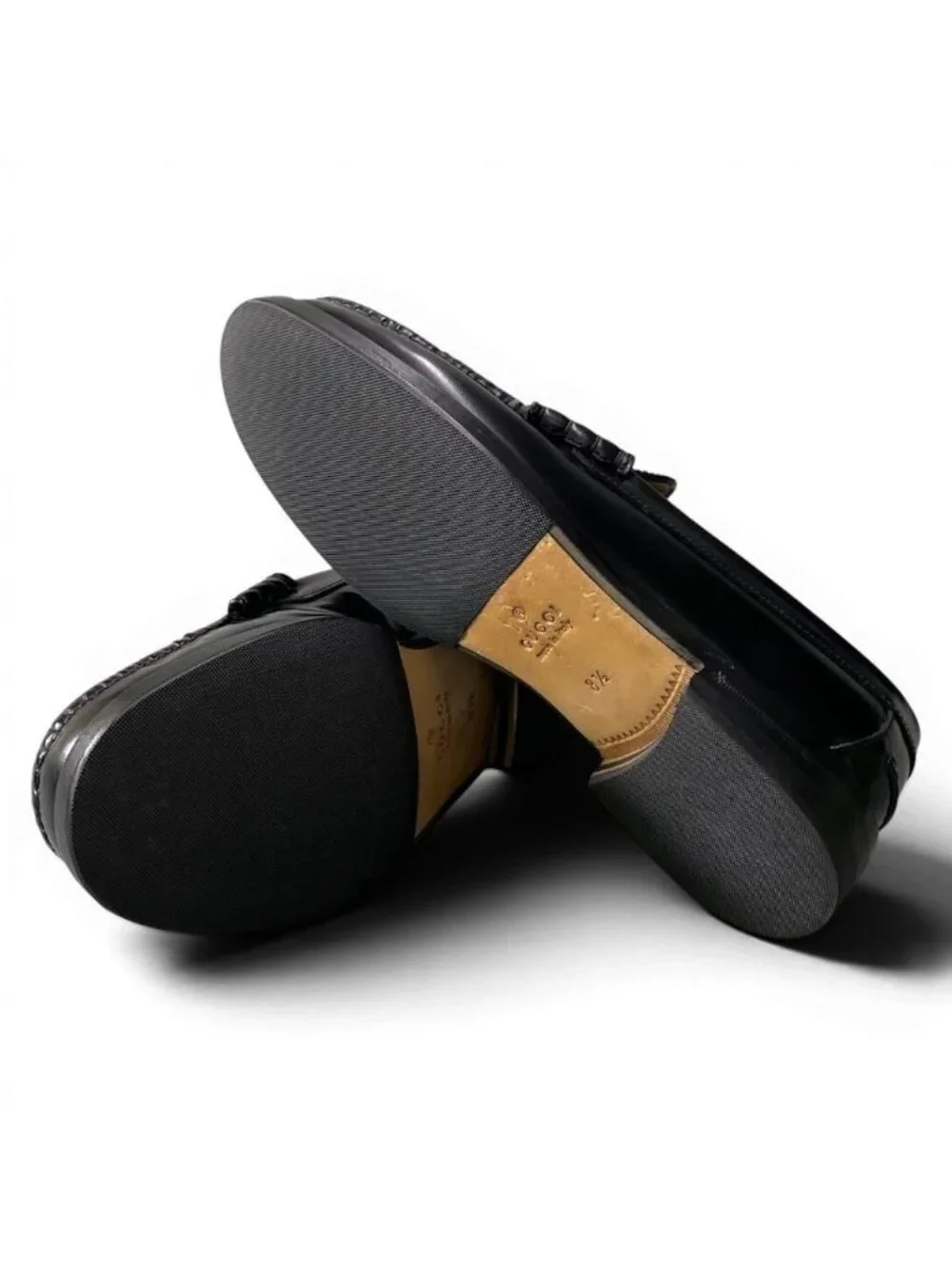 Gucci Interlocking GG Logo Loafers Shoes Dress Leather